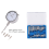 Dial Indicator with Magnetic Base Holder Fine Adjustable Long Arm 0-1 Inch Professional Gauge 0.001 8
