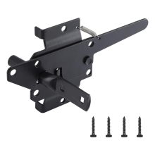Robuste selbstverriegelnde Riegel für Holzzäune, Hebel-Garten-Außen-/Pooltüren, Zaunscharniere
