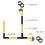 Drip Irrigation Accessories Kit Barb Connector for System Garden Watering 40PCS 3