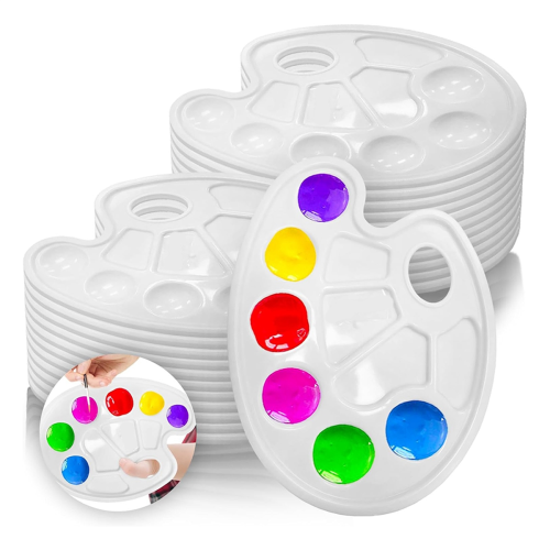 Farbpalette – 24er-Pack Palette, Kindertablett für und Erwachsene