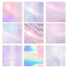 27 fogli di cartoncino olografico, carta lucida con glitter metallizzati da 8 x 12 pollici, 250 g/m²/92 libbre per arti e mestieri