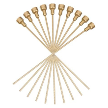 10 Stück Blumenverlängerungsstange für Zimmerpflanzen, Wasserschlauch, für den Innenbereich, Kunststoffstiele, Gold