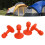 4Pcs Lightning Proof Cap Camping Tent Poles Awning 12