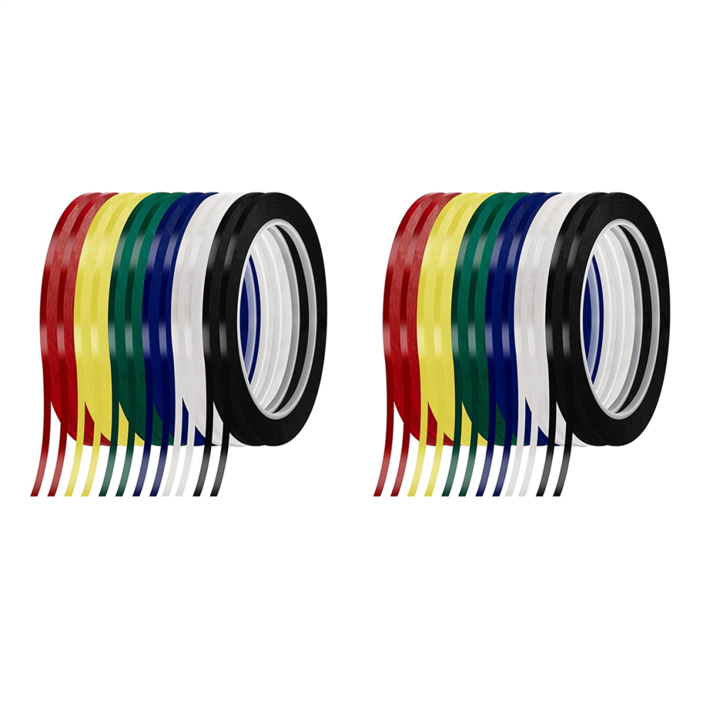 12 Rolls 1/8Inch Whiteboard Tape, Pinstripe Tape,216 Ft Per Roll 4713231919107