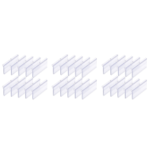 70 buc 8 x 4,2 cm suporturi pentru etichete din plastic transparent, cleme pentru etichete pentru containere de depozitare