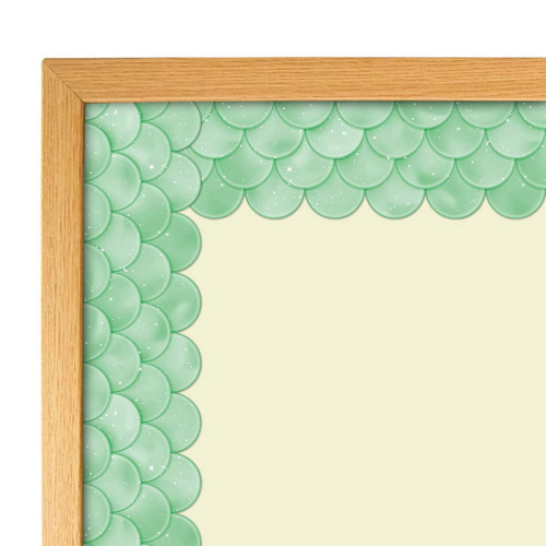20M Ombre Green Scallops Πίνακας Ανακοινώσεων με Ίσια Περιθώρια 2