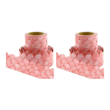 20M Ombre Pink Kammuslinger Opslagstavle Kanter Lige Kanter
