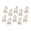 10 Sets Mini Display Easel With Canvas 8X8Cm Small Table Gift 2