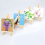 10 Sets Mini Display Easel With Canvas 8X8Cm Small Table Gift 4