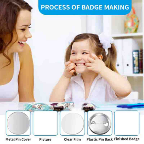 Button Making Supplies for Button Maker Machine Round Badge Pin 2