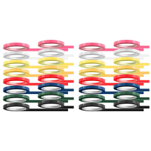 16 ruller med tape for instrumentidentifisering, 270F (8 farger)