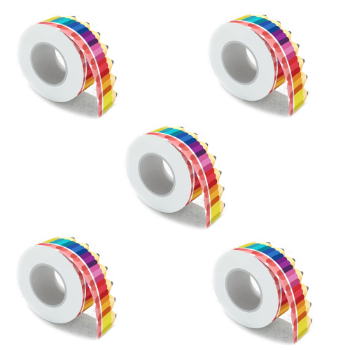 Bulletinrandstickers, potloodrandversiering