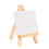 Conjunto de mini cavalete para artistas com 12 peças + mini tela de 3 polegadas x 3 polegadas para pintura 3