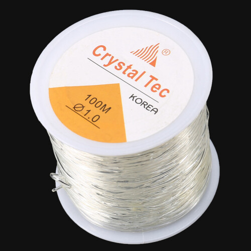 1mm Clear Bead Crystal Elastic Bracelet String for Jewelry Making 2