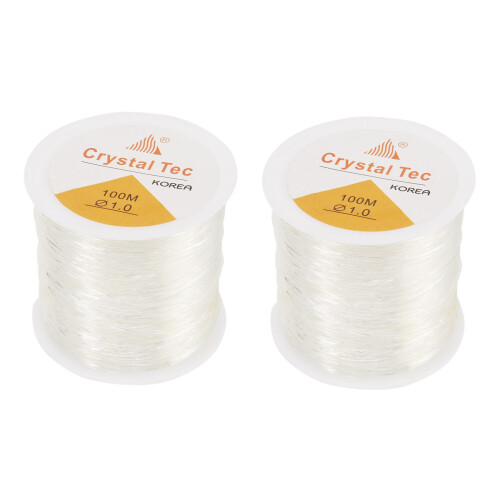 1mm Clear Bead Crystal Elastic Bracelet String for Jewelry Making