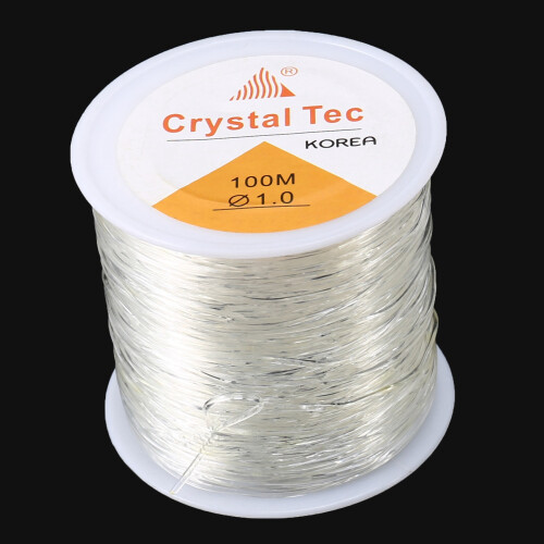 1mm Clear Bead Crystal Elastic Bracelet String for Jewelry Making 1