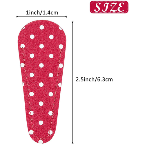 6 Stück Stickschere, gepunktete Scheren-Schutzhülle 1