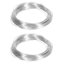 1 tekercs alumínium ezüst ékszerkészítéshez, 2 mm x 55 m