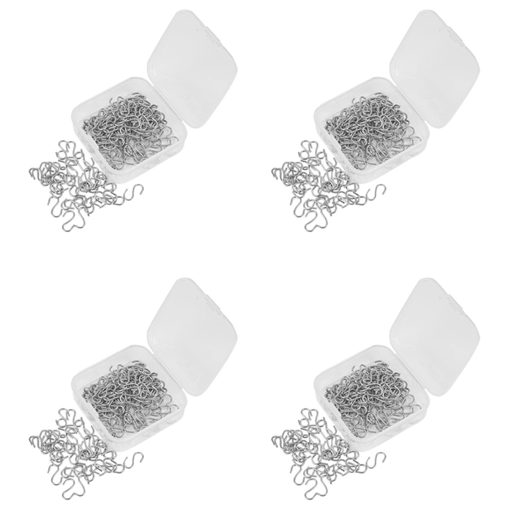 150 Pieces Mini S Hooks Connectors Metal S-Shaped Wire Hook Hangers 4712376608846