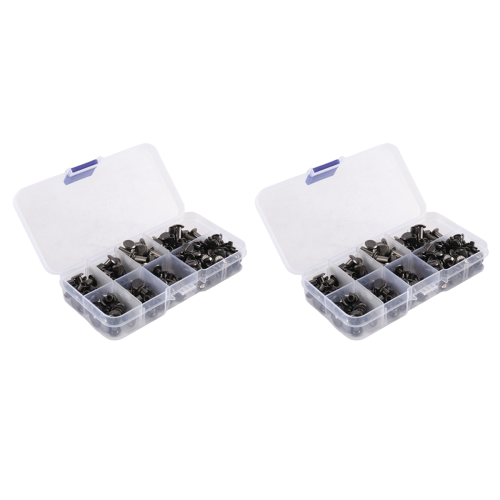 90 σετ βιδών Chicago Assorted Kit, 6 μεγέθη για DIY δερμάτινες κατασκευές A