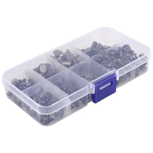 90 σετ βιδών Chicago Assorted Kit, 6 μεγέθη για DIY δερμάτινες κατασκευές A 2