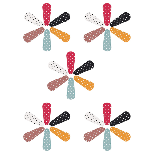 6 Stück Stickschere, gepunktete Scheren-Schutzhülle