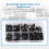 90 σετ βιδών Chicago Assorted Kit, 6 μεγέθη για DIY δερμάτινες κατασκευές A 6