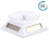 White Solar/Battery Powered Rotating Stand Product Display 2