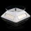 White Solar/Battery Powered Rotating Stand Product Display 5