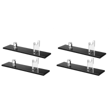 Suporte de exibição de facas com 2 peças, suporte de facas para decoração de casa (base preta)