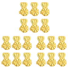 3-Pairs Earring Backs,Earring Backs Lifter (Gold)
