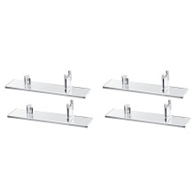 Suporte para exibição de facas, 2 peças, suporte para facas para decoração de casa (base transparente)