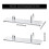 Espositore per coltelli da 2 pezzi, portacoltelli per arredamento (base trasparente) 3
