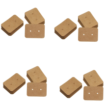 50PCS Kraft Paper Ear Earring Display Cards, 3.5 x 2.5cm (Bronze)