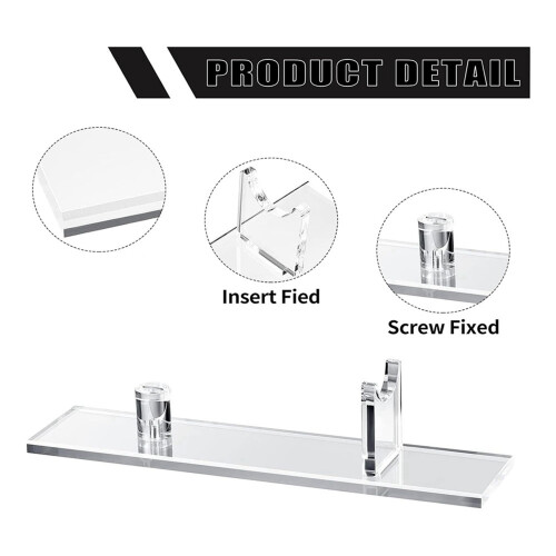 Espositore per coltelli da 2 pezzi, portacoltelli per arredamento (base trasparente) 1