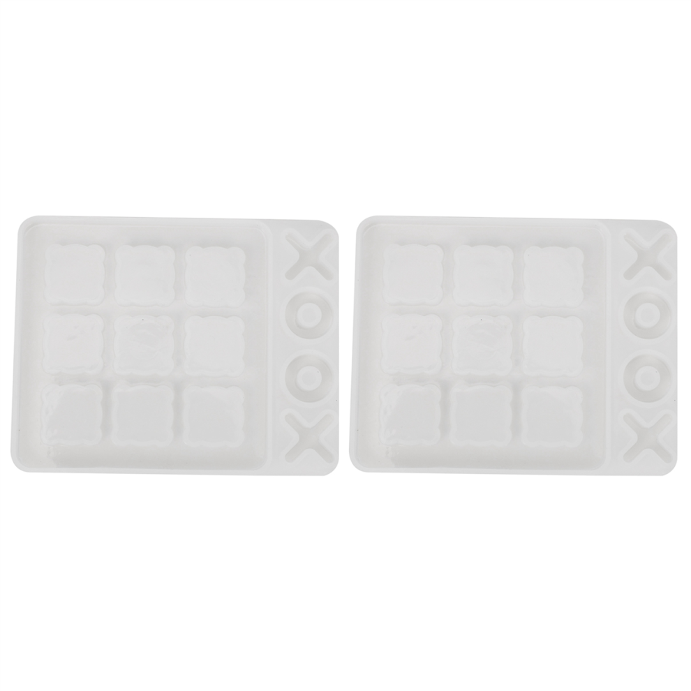 Toe Game Gyanta FormáK Szilikon Xo SakktáBla Epoxi Gyanta Forma-image