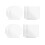 2mm Acrylic Sheet Clear for LED Light Base Signs DIY Display 6 Pcs 1