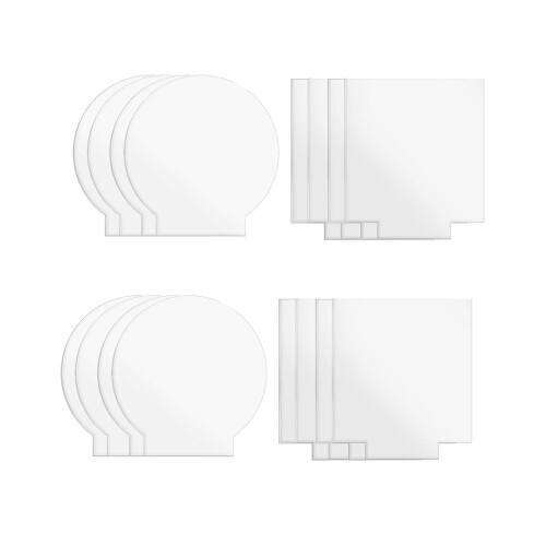 2mm Acrylic Sheet Clear for LED Light Base Signs DIY Display 6 Pcs