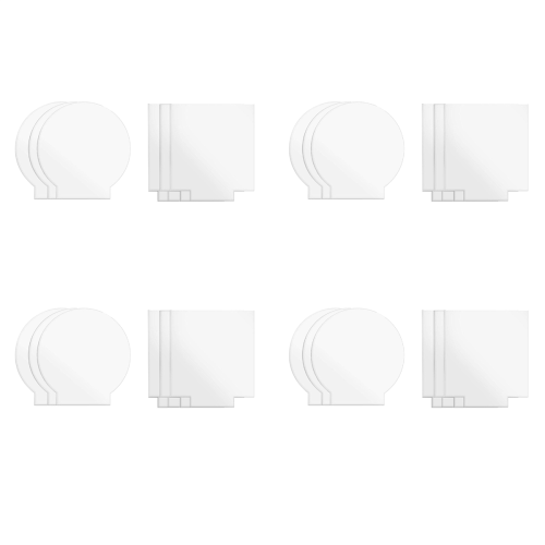 2mm Acrylic Sheet Clear for LED Light Base Signs DIY Display 6 Pcs