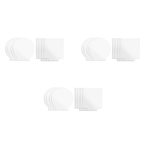 2mm Acrylic Sheet Clear for LED Light Base Signs DIY Display 6 Pcs 1