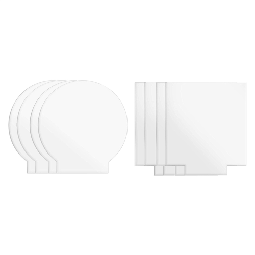 2mm Acrylic Sheet Clear for LED Light Base Signs DIY Display 6 Pcs 2