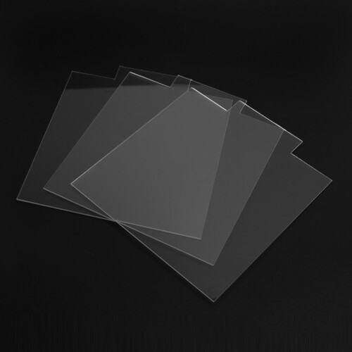 2mm Acrylic Sheet Clear for LED Light Base Signs DIY Display 6 Pcs 2