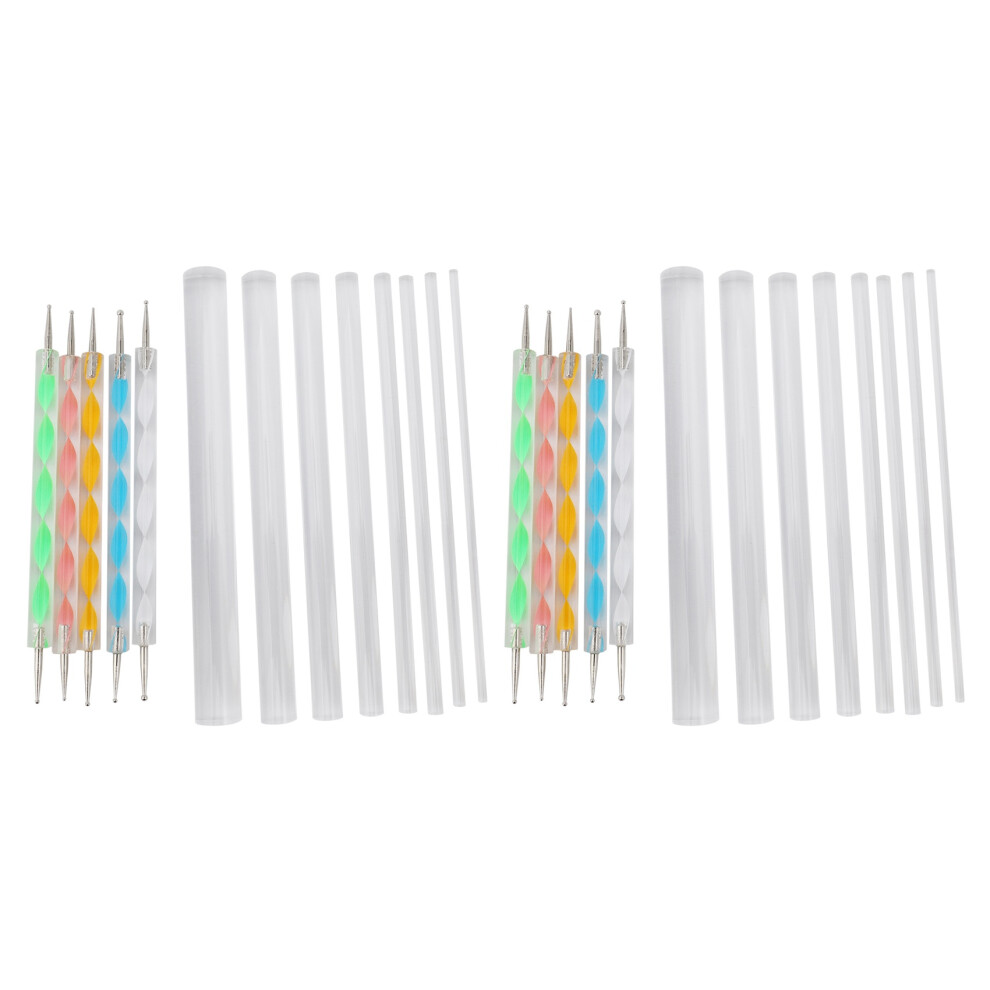 2X Mandala Dotting Tools Set Voor Het Beschilderen Van Stenen, Beschilderen Van Stenen Kit-image