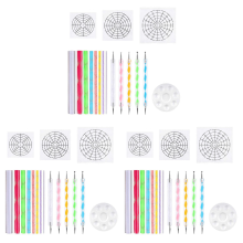 Mandala-Punktierschablonen-Werkzeuge, Steinmalerei-Set (17 Stück)