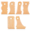 7 Pieces Pottery Trimming Tools Pottery Clay Foot Shaper Tools 2