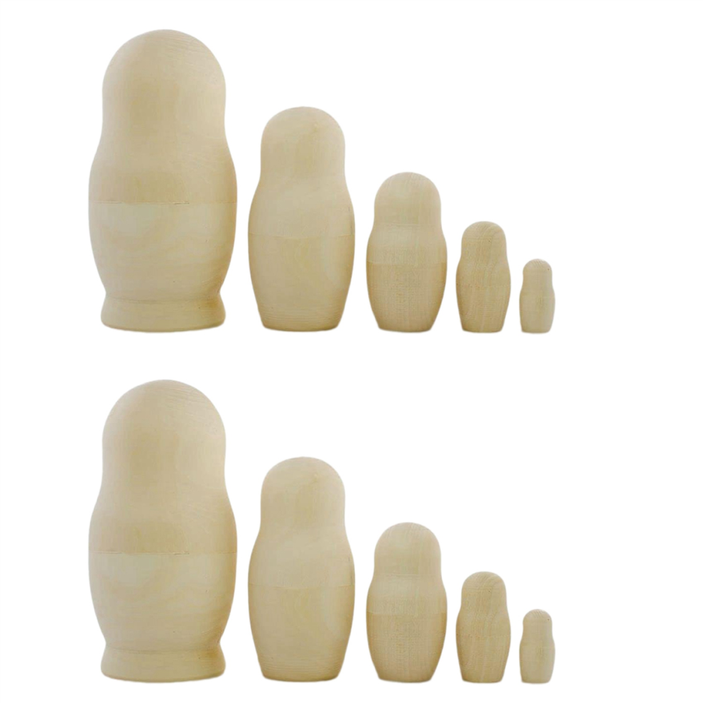 Markenlos Unpainted Russian Nesting Dolls Diy Blank Nesting Dolls Unfinished