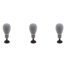 Flocking Foam Mannequin Head Model Wigs Glasses Display Holder Gray