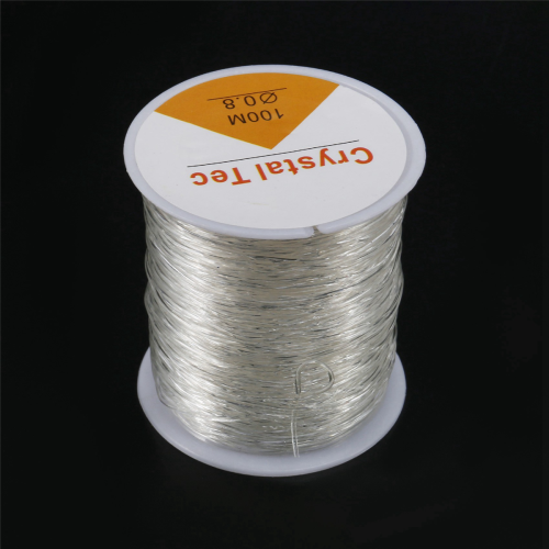0.8mm Clear Bead Crystal Elastic Bracelet String for Jewelry Making 2