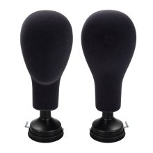 Flocking Foam Mannequin Head Model Wigs Glasses Display Holder Black