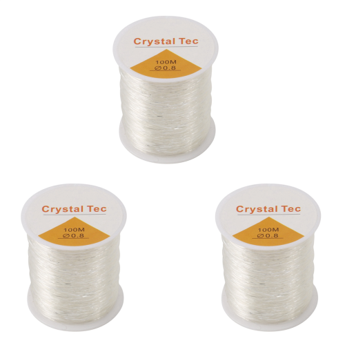 0.8mm Clear Bead Crystal Elastic Bracelet String for Jewelry Making